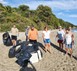 Kαθάρισαν την παραλία της Πλατιάς  Άμμου από ξεχασμένα σκουπίδια 