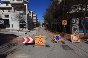 Αλλάζει όψη η συνοικία του Αγ. Κωνσταντίνου – Συνεχίζονται τα έργα στην οδό Γ. Σεφέρη 