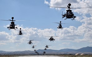 22 ελικόπτερα της Αεροπορίας Στρατού "έκρυψαν" τον ουρανό στη Θεσσαλία (Βίντεο)