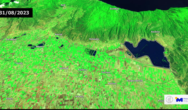 Λίμνη Κάρλα: Αποκαλυπτικές δορυφορικές εικόνες – Ξεπέρασε την έκταση που είχε το 1962